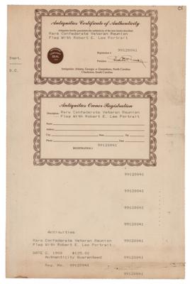 Lot #2035 Confederate Veteran Reunion Flag - Image 3
