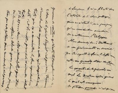 Lot #2125 Georges Clemenceau Autograph Letter Signed - Image 2