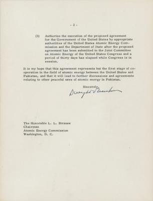 Lot #2143 Dwight D. Eisenhower Shares Atomic Secrets with Pakistan - Image 2