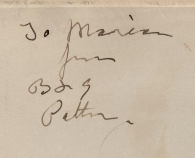 Lot #2172 George S. Patton Signed Photograph as “B[lood] & G[uts]” on Tank - Image 2