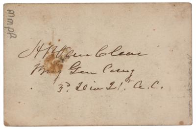 Lot #2078 Horatio P. Van Cleve Twice-Signed Photograph - Image 2