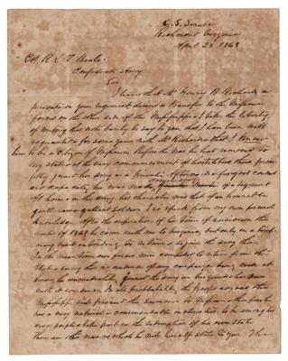 Lot #2032 Confederate Generals (3) Signed Items - Image 1