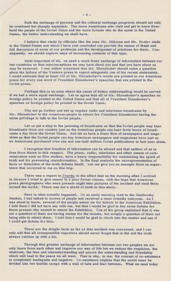 Lot #2219 Richard Nixon 1959 Soviet Union 'Kitchen Debate' Transcripts - Image 4