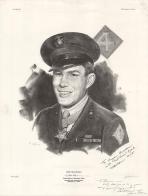 Lot #2169 Medal of Honor Recipients (3) Signed Lithographs - Image 1