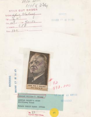 Lot #2146 William F. Halsey and Yousuf Karsh (2) Signed Photographs - Image 2