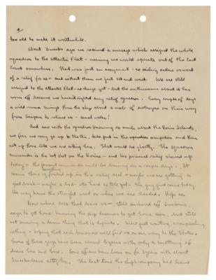 Lot #2191 WWII: Iwo Jima Surrender Ceremony Letter - Image 5