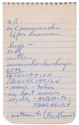 Lot #2133 Moe Berg Handwritten Notebook and Signed Check - Image 2