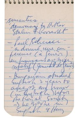 Lot #2133 Moe Berg Handwritten Notebook and Signed Check - Image 4