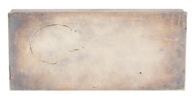 Lot #2202 William P. Yarborough's Sterling Silver Cigar Case - Image 4
