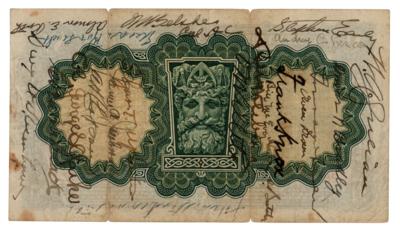 Lot #2144 Dwight Eisenhower and Eleanor Roosevelt Signed Short Snorter - Image 1