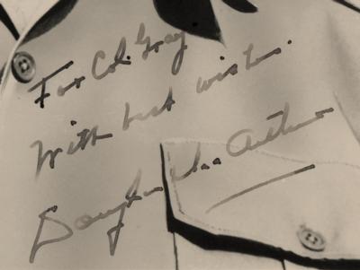 Lot #2166 Douglas MacArthur Oversized Signed Photograph - Image 2