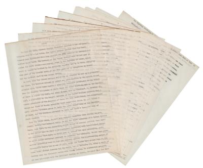 Lot #2154 George C. Kenney Signed Book Chapter Typescript on MacArthur - Image 3