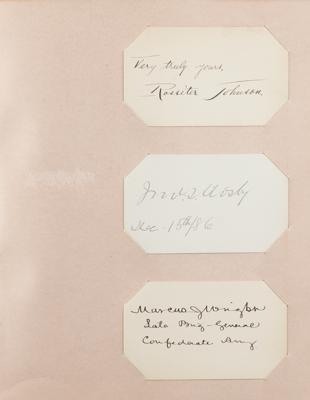 Lot #2025 Civil War Generals and Politicians (295+) Signatures with Grant, Doubleday, Davis, Mosby, Sherman, and More - Image 10