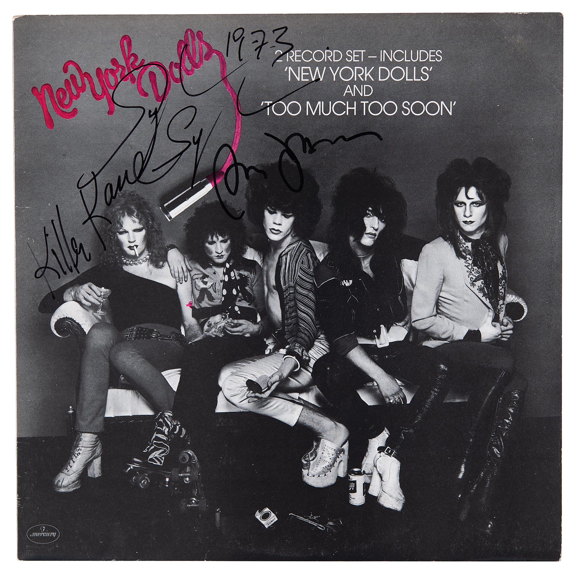 New York Dolls Signed Album - New York Dolls/Too Much Too