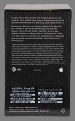 Lot #134 Apple iPhone (First Generation, Sealed 8GB) - Image 3
