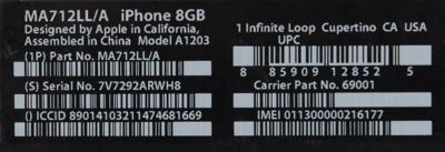 Lot #134 Apple iPhone (First Generation, Sealed 8GB) - Image 4