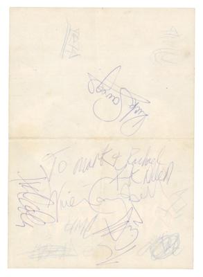 Lot #493 Def Leppard Signed Promo Flyer for 'Make Love Like a Man' - Image 1