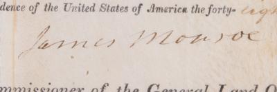 Lot #73 James Monroe Document Signed as President - Image 2