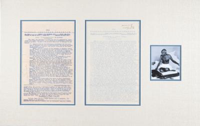 Lot #129 Mohandas Gandhi Signed 'Bombay Congress Bulletin' (1930): 
