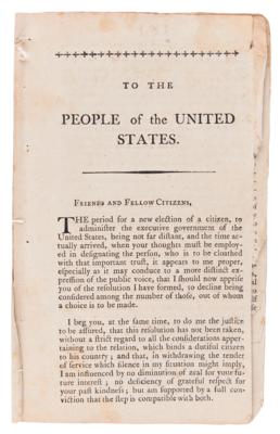 Lot #96 George Washington (2) Early Publications: 'Farewell Address' and Inauguration Centennial - Image 2