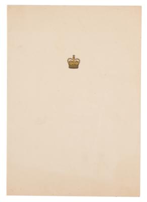 Lot #123 Queen Elizabeth II and Prince Philip Signed Christmas Card - Image 2