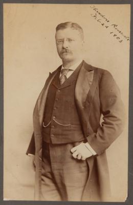Lot #22 Theodore Roosevelt Signed Photograph as President - Image 2