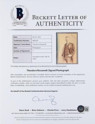 Lot #22 Theodore Roosevelt Signed Photograph as President - Image 5