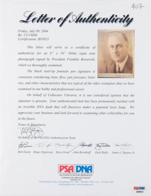 Lot #85 Franklin D. Roosevelt Signed Photograph - Image 4