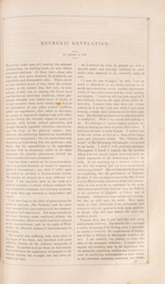 Lot #382 Edgar Allan Poe and Walt Whitman: First Printings of 'Mesmeric Revelation,' 'The Angel of the Odd,' 'Dumb Kate,' and Others - Image 4