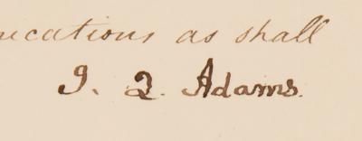 Lot #31 John Quincy Adams Letter Signed as President, Calling to Convene the Senate on Jackson's Inauguration Day - Image 3