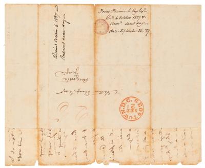 Lot #105 Francis Scott Key Autograph Letter Signed - Image 3