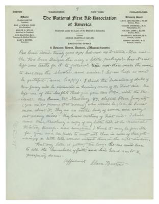 Lot #162 Clara Barton Autograph Letter Signed on the Red Cross and First-Aid - Image 3
