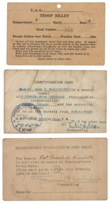 Lot #277 End of WWI: Pershing's General Orders, Third Army Motorcycle License, and Ephemera Group Lot - Image 4