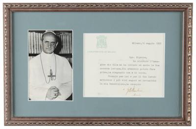 Lot #219 Pope Paul VI Typed Letter Signed - Image 1