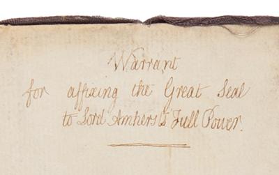 Lot #198 King George IV Appoints His Ambassador to China - Image 5