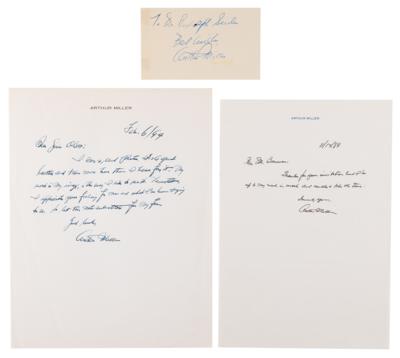 Lot #376 Arthur Miller (3) Signed Items