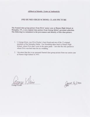 Lot #538 Elvis Presley 1953 High School Class Photograph - Image 5