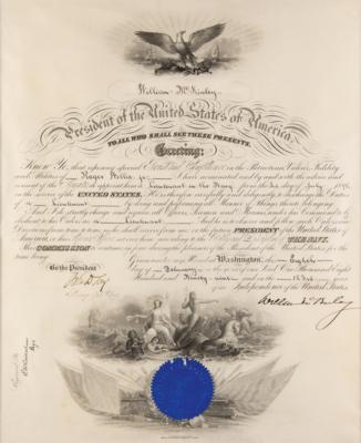 Lot #72 William McKinley Document Signed as President - Image 1