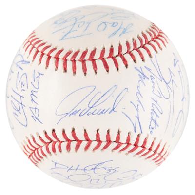 Lot #745 NY Yankees: 2014 Team-Signed Baseball - Image 1