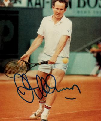 Lot #736 John McEnroe Signed Photograph