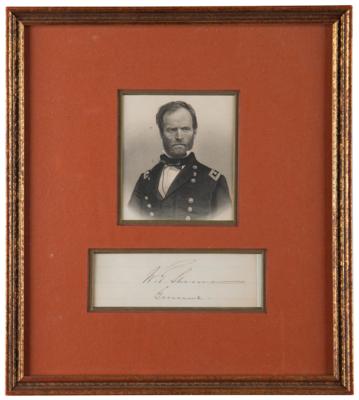 Lot #274 William T. Sherman Signature