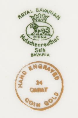 Lot #157 Al Capone's Personally-Owned and -Used Hutschenreuther ?Royal Bavarian? 24K Gold Border Dinner Plate - Image 4