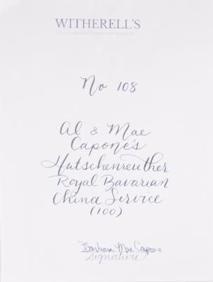 Lot #157 Al Capone's Personally-Owned and -Used Hutschenreuther ?Royal Bavarian? 24K Gold Border Dinner Plate - Image 5