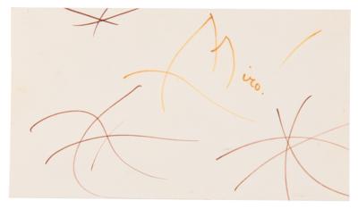 Lot #324 Joan Miro Signed Sketch
