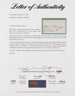 Lot #43 Grover Cleveland Signature - Image 3