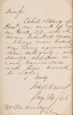 Lot #182 Johns Hopkins Autograph Letter Signed - Image 2