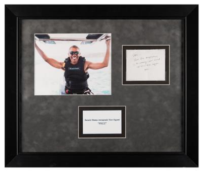 Lot #79 Barack Obama Autograph Note Signed