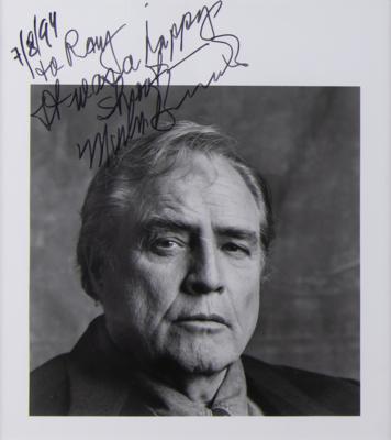 Lot #596 Marlon Brando Signed Photograph - Image 1
