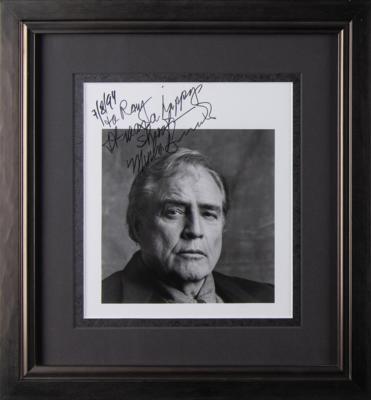 Lot #596 Marlon Brando Signed Photograph - Image 2