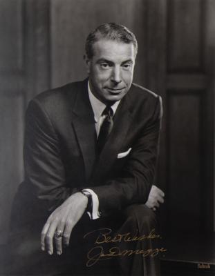 Lot #727 Joe DiMaggio Oversized Signed Bachrach